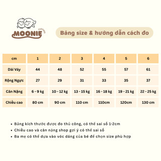 Váy dáng bí babydoll bé gái sát nách cho bé gái dạo phố đi học không tay mới size 6-25kg COCO