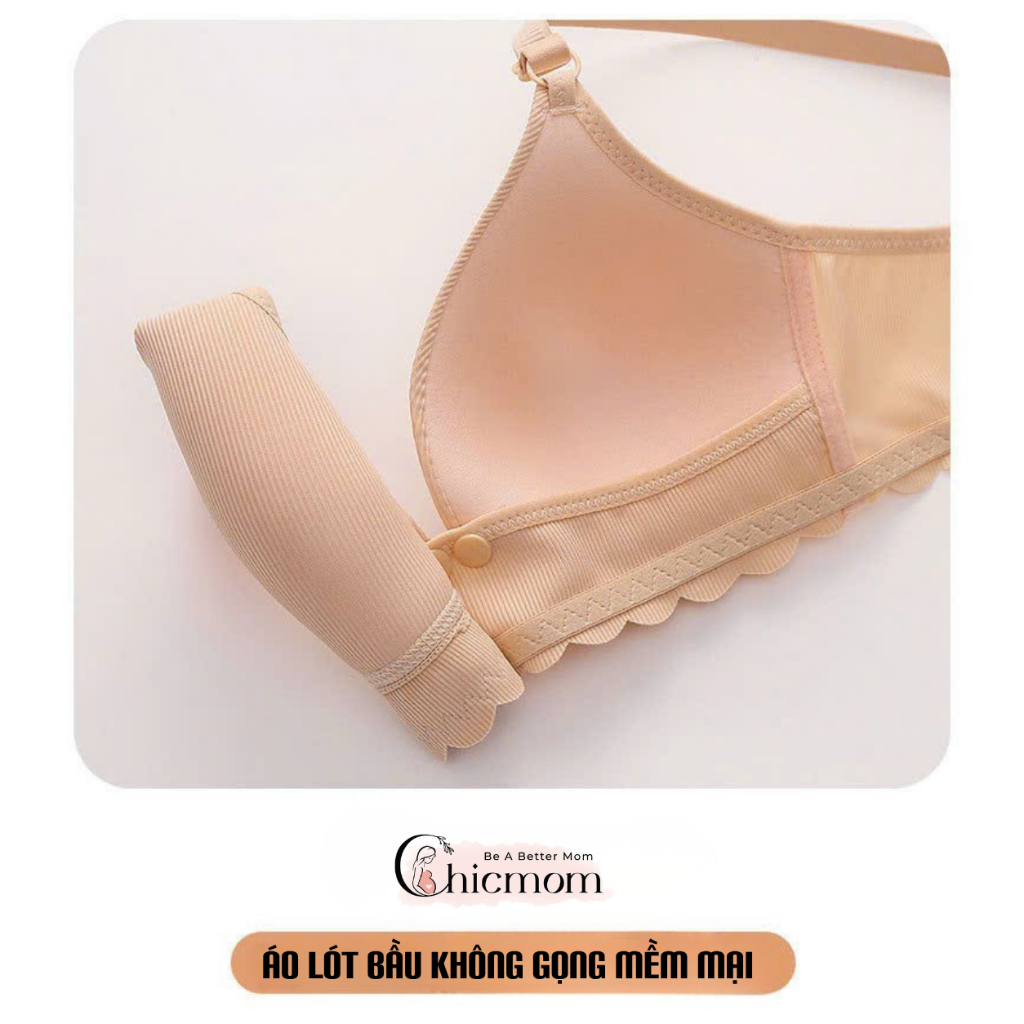 Áo lót mặc bầu và sau sinh chống chảy xệ cho bé bú Chicmom, chất su tăm mềm mịn, thoáng khí, hàng Thái Lan Loại1-CM811