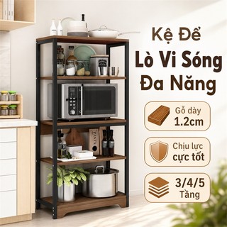 BMZAR Kệ Bếp Đa Năng hữu ích Kệ đựng đồ mạnh mẽ Kệ Lò Vi Sóng 3/4/5 Tầng sắt giá tốt
