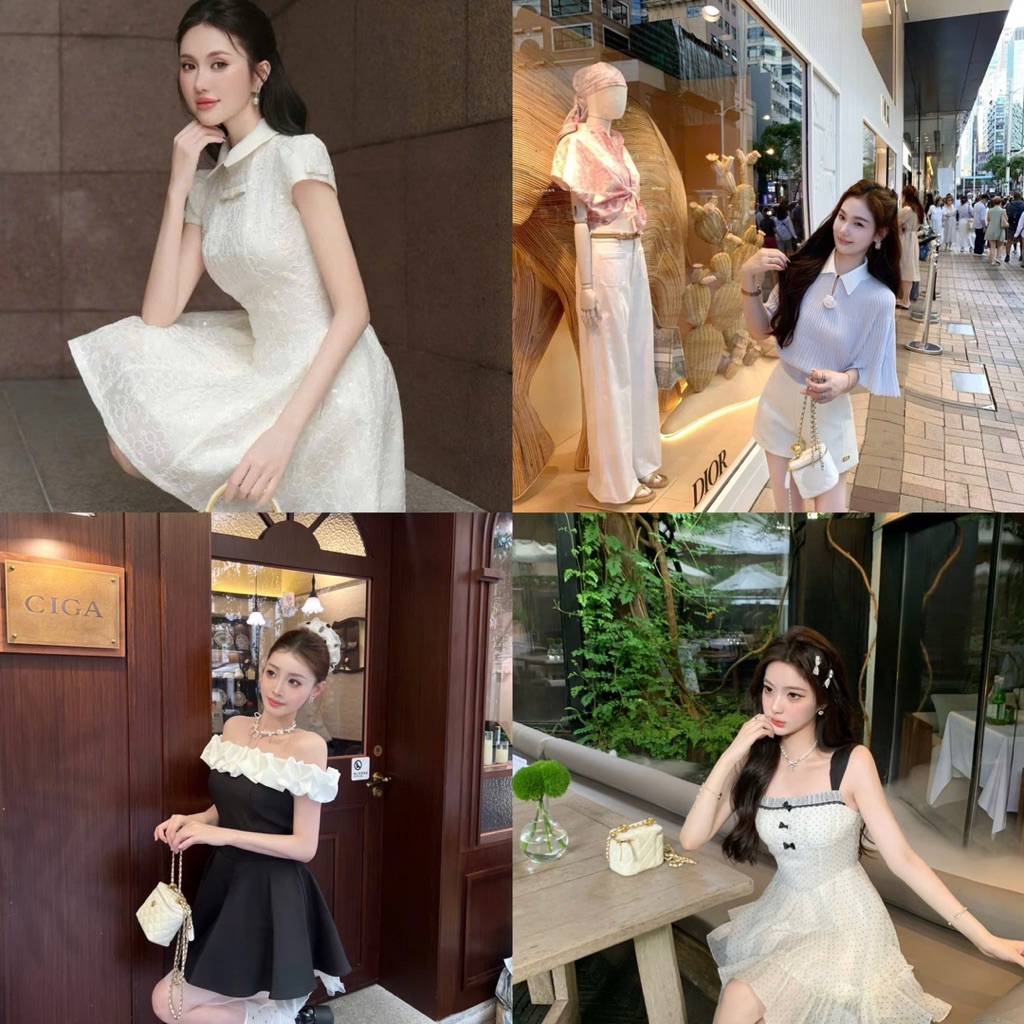 (Full-Box) Túi cốp hoa trà quai kiềng size 14-20cm sang chảnh