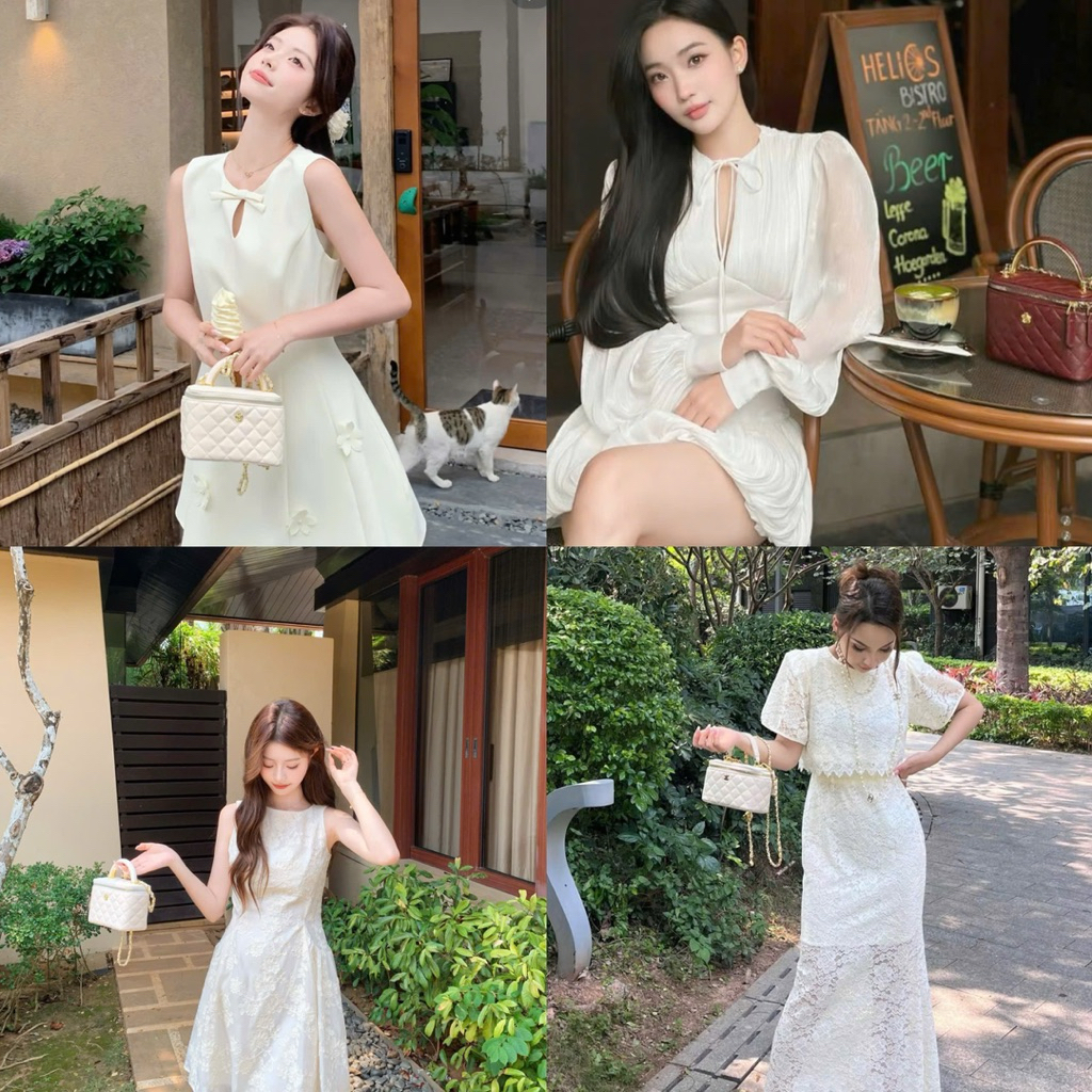 (Full-Box) Túi cốp hoa trà quai kiềng size 14-20cm sang chảnh
