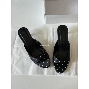 “Dotted Mule” by díel sole - Giày Cao Gót Chấm Bi Dáng Mule Heels [TĂNG 1 SIZE]