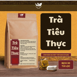 Trà Tiêu Thực - Hapufarm -  Thanh giải cơ thể, giảm chướng bụng eo, giúp bụng nhẹ tiêu hóa dễ - Bịch 30 túi lọc