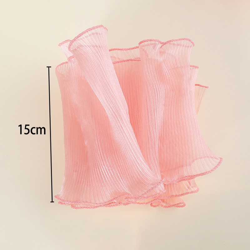 Combo 10 Cuộn Cuộn Voan Lưới Trang Trí Bánh Sinh Nhật 1,8m*13cm Nơ Voan Bó Hoa Viền Sóng DUHA 089