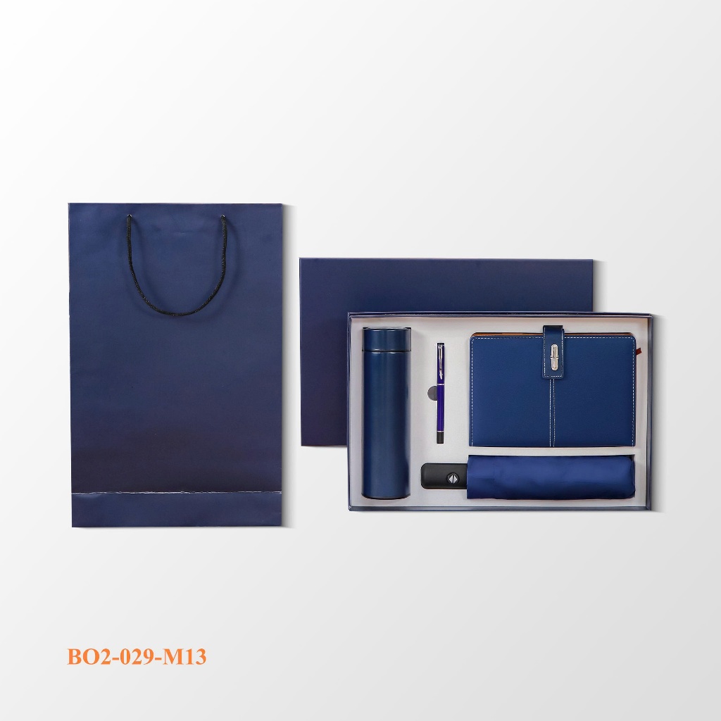 Set Quà Tặng Cao Cấp Epvina Gift Gồm Bút, Sổ, Ô Và Bình Giữ Nhiệt Làm Quà Tặng Thầy Cô, Doanh Nghiệp