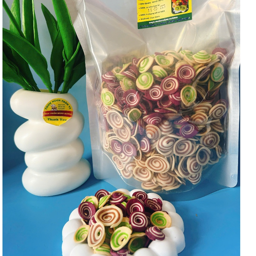 500g Bánh Tai Heo Nhí Mix 3 vị Tùy chọn: Truyền thống/ Trà xanh/Khoai môn