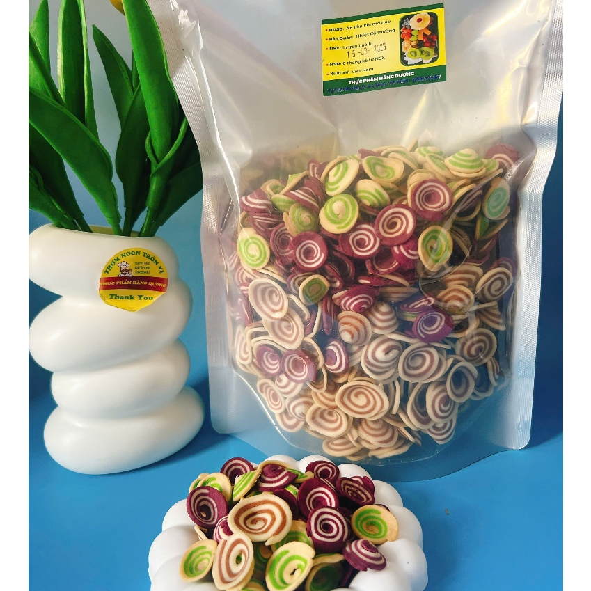 500g Bánh Tai Heo Nhí Mix 3 vị Tùy chọn: Truyền thống/ Trà xanh/Khoai môn