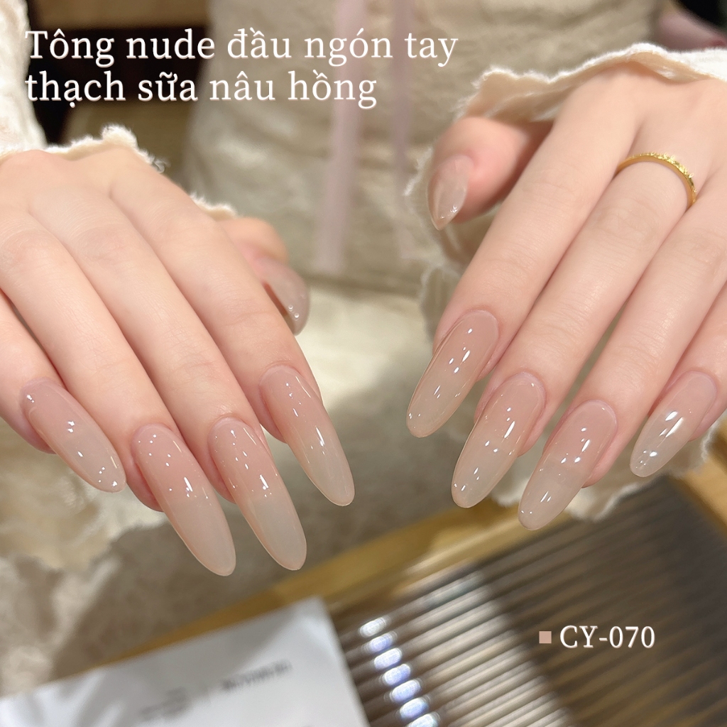 XEIJAYI 40ml - Sơn móng tay dạng gel màu hồng nâu nhạt, thời trang và đa năng, phù hợp sử dụng hàng ngày.