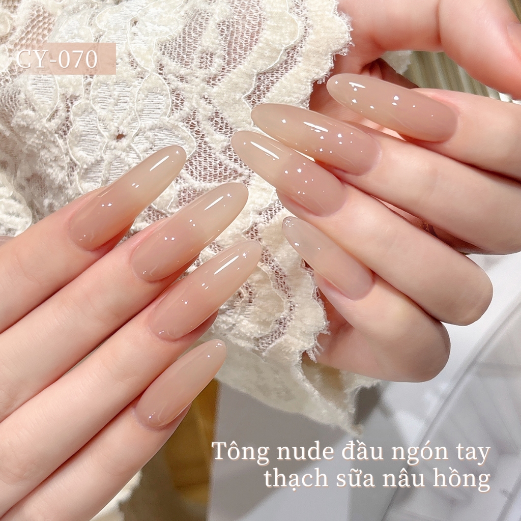 XEIJAYI 40ml - Sơn móng tay dạng gel màu hồng nâu nhạt, thời trang và đa năng, phù hợp sử dụng hàng ngày.