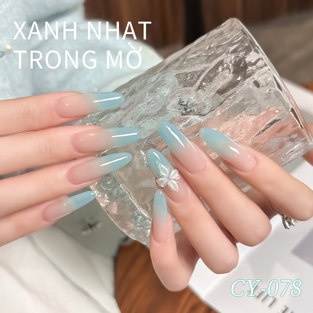 XEIJAYI 40ml - Sơn móng tay dạng gel màu xanh muối biển dung tích lớn, phù hợp cho các tiệm làm móng và mọi mùa.