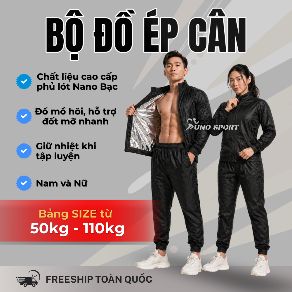 Bộ Quần Áo Ép Cân Phủ NANO BẠC Bộ Quần Áo Ép Cân Giữ Nhiệt Tập Luyện Chạy Bộ Nam Nữ Cho Người 50kg - 110kg