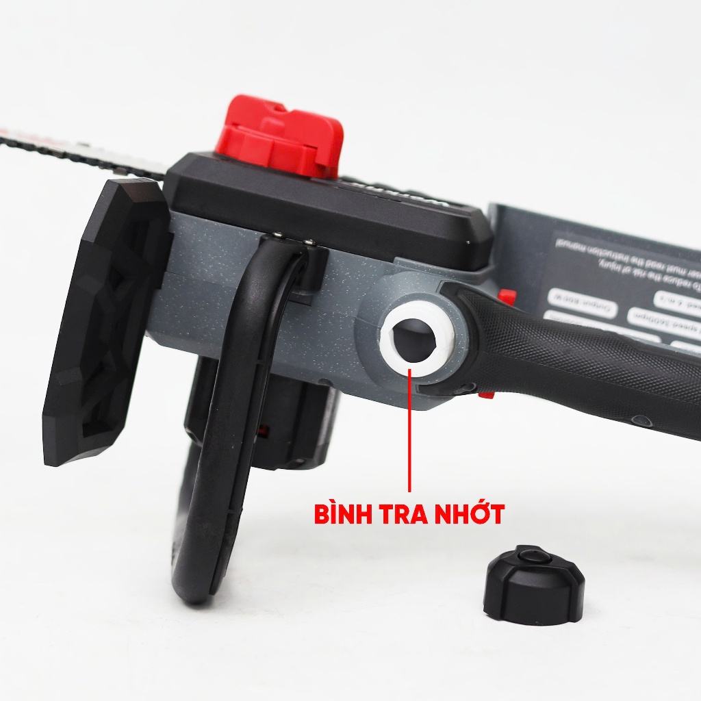 Máy cưa xích Workfix 12INCH WF-CS12CV có bình tra nhớ tự động Không chổi than, Công Suất 850w Pin 15 cell