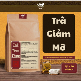 Trà Tiêu Thực - Hapufarm - Thanh lọc thân thể giảm tích tụ vùng bụng eo giúp nhẹ bụng dễ tiêu Bịch 30 túi lọc