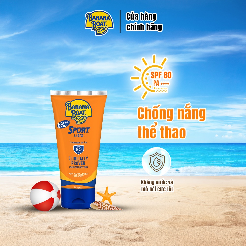 Kem Chống Nắng Thể Thao Banana Boat Sport Ultra - SPF80/90ML