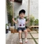 Set bộ polo cộc tay bé trai Miniumbaby kiểu sát náchmix chữ và hình cute, chất vải cotton mềm SB2760