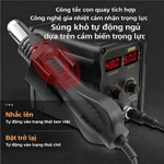 máy khò nhiệt máy hàn thiếc 8586D,mỏ hàn điện tử 2 trong 1-máy khò nhiệt mini và trạm hàn thiếc Có Led Hiể Trạm hàn khò — ảnh 8