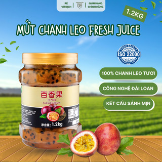 Mứt Chanh Leo Fresh Juice, Sốt Chanh Leo Hũ Nắp Đồng 1,2kg