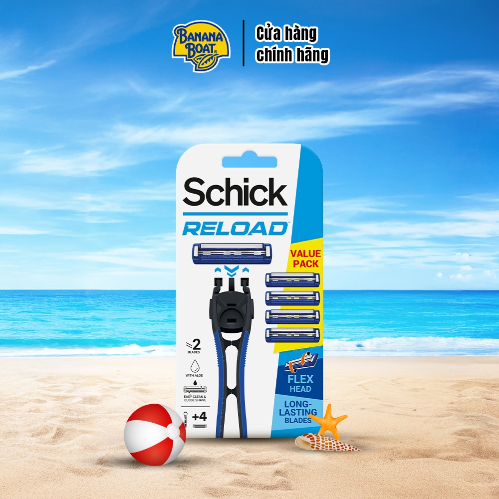 Dao cạo thay lưỡi Schick Reload Kit 4
