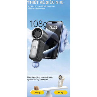 [NHỎ NHƯ THỎI SON] Quạt Mini TOCDO cầm tay di động, sạc Type-C,Tiện lợi, nhỏ gọn, tốc độ cao