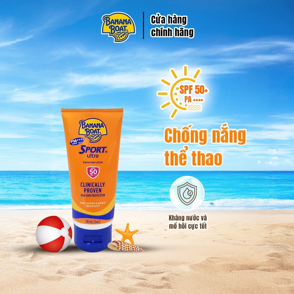 Kem Chống Nắng Thể Thao Banana Boat Sport Ultra Protect Sunscreen Lotion - SPF50+/PA+++/90ML