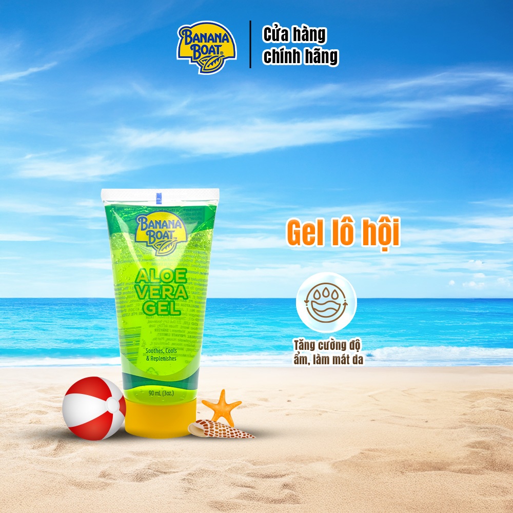 Gel Dưỡng Ẩm Lô Hội Banana Boat Aloe Vera Gel - 90ML