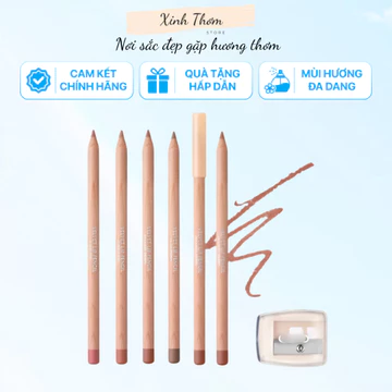 set Chì Kẻ Viền Môi Clio Velvet Lip Pencil Kèm Gọt Bút - Chì Kẻ Môi 1.45g