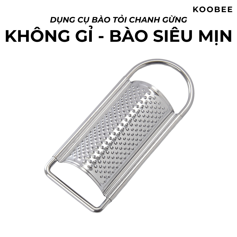 Dụng Cụ Bào Tỏi Chanh Gừng Wasibi Inox KOOBEE Mài Nghiền Mịn Củ Quả Vắt Nước Chuyên Dụng| 063