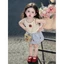 Đồ bé gái Hàn Quốc, Set đồ cá tính cho bé gái, Đồ bộ bé gái áo sát nách cotton mix chân váy xoè 8-30kg Sunny Kids