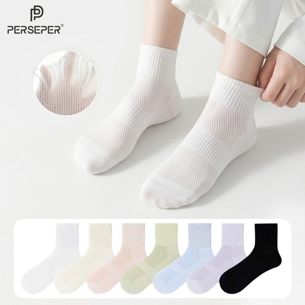 Tất vỡ nữ thể thao hè công nghệ dệ thoáng khí, chất liệu mềm mại co giãn 4 chiều - Ekiu Perseper