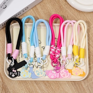 【Chamvn】Dây đeo điện thoại  hình cá mèo 3D dễ thương dây đeo điện thoại ngắn kiểu dáng thời trang tiện dụng