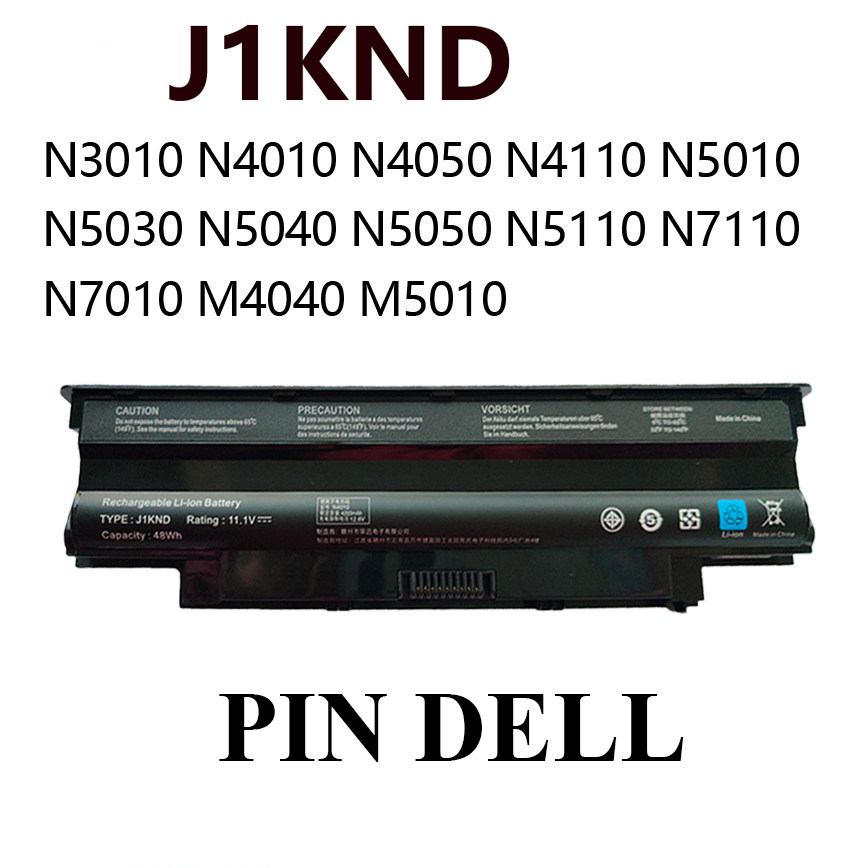 Pin Dell J1KND N4010 N5010 M4040 M4110 M5010 N4050 N5110 N4110 BH 12 Tháng