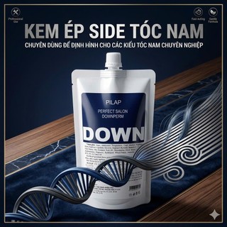 Kem Ép Side Tóc Nam Chuyên Nghiệp Định Hình Các Kiểu Tóc 500g (có lẻ túi 50ml/120ml)