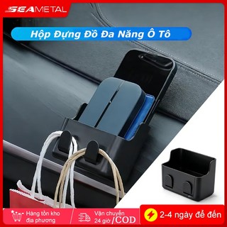 Hộp Đựng Đồ Ô Tô Đa Năng 2 Móc Treo Dung Lớn Phù Hợp Treo Điện Thoại Thẻ Túi Xách Dùng Được Nhiều Không Gian
