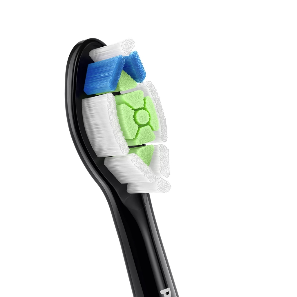 Đầu bàn chải Philips Sonicare W2 Optimal White HX6064 – bộ 4 đầu, làm trắng răng (đen/trắng)