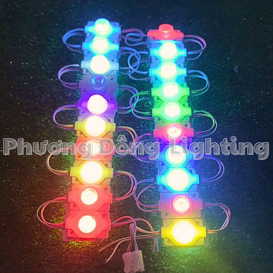 Đèn LED Rọi - Đèn LED Mắt Trâu - Mắt Lồi 12V  Chạy Tự động RGB 1.5W Siêu Sáng