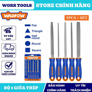 ĐỒ NGHỀ WADFOW Bộ 5 Giũa thép 200mm ( 8" ) WSF2405