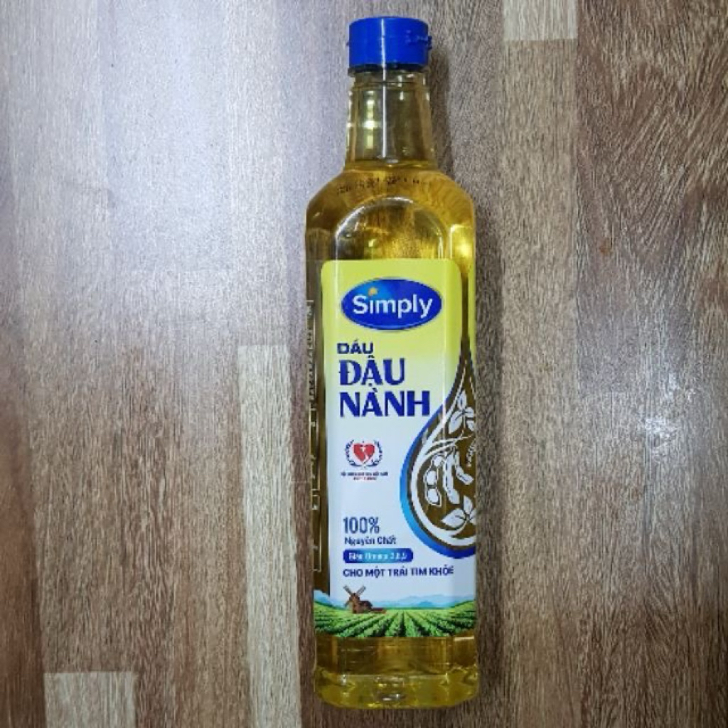 Dầu Đậu Nành Simply 1L -2L– 100% Nguyên Chất, Giàu Omega 3-6-9, Tốt Cho Tim Mạch, Chiên Xào Thơm Ngon là