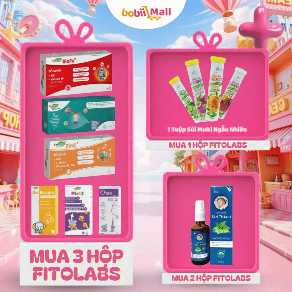 [HÀNG TẶNG KHÔNG BÁN] 1 Ống Men Vi Sinh Dạng Ống Fitolabs BaciPro Với 3 Tỷ Lợi Khuẩn