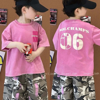 Sét bộ bé trai mùa hè áo thun quần short cotton mềm mát 1 - 10 tuổi hàng Quảng Châu