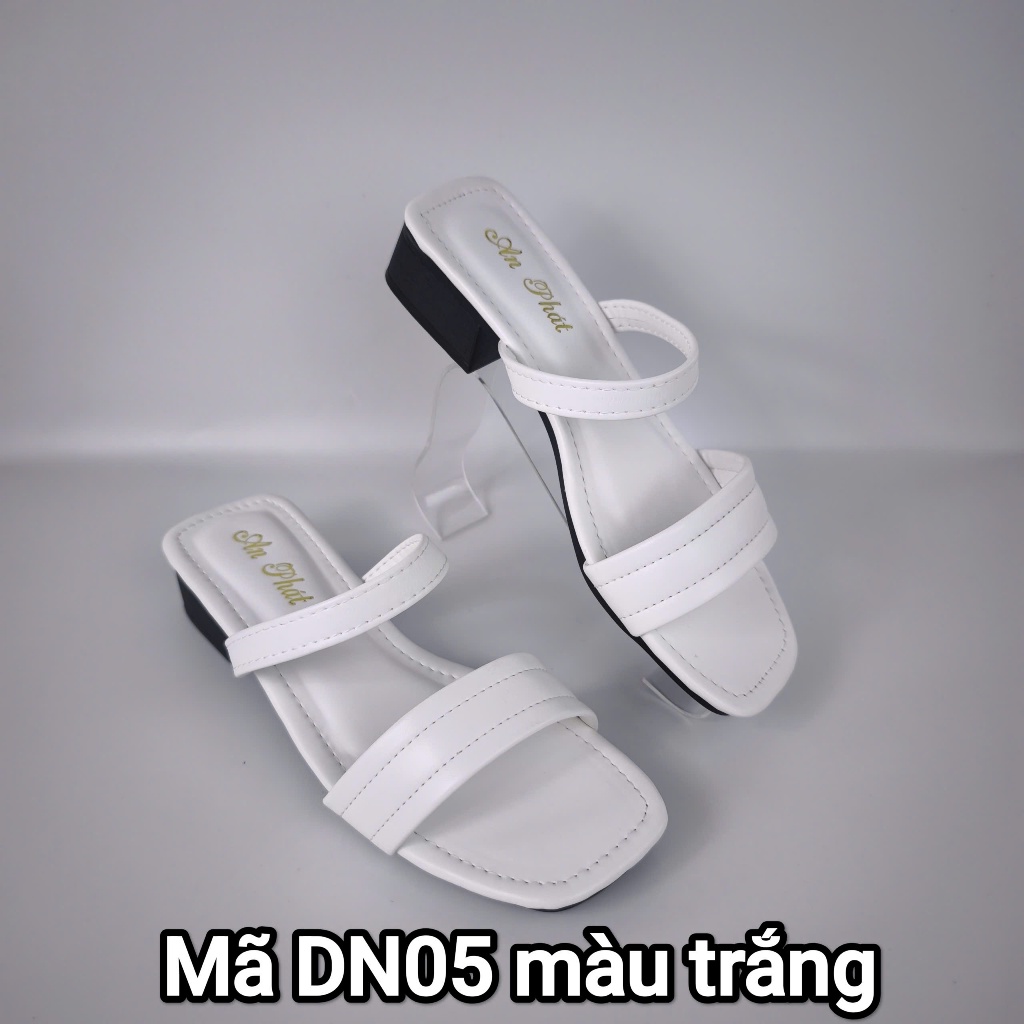 Dép nữ dạ xịn thật cao cấp bảo hành 6 tháng DN05 cao 3cm