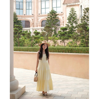 Halina dress - Đầm dây maxi xô boi 4 tầng Ma Vie