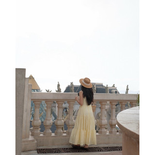 Halina dress - Đầm dây maxi xô boi 4 tầng Ma Vie