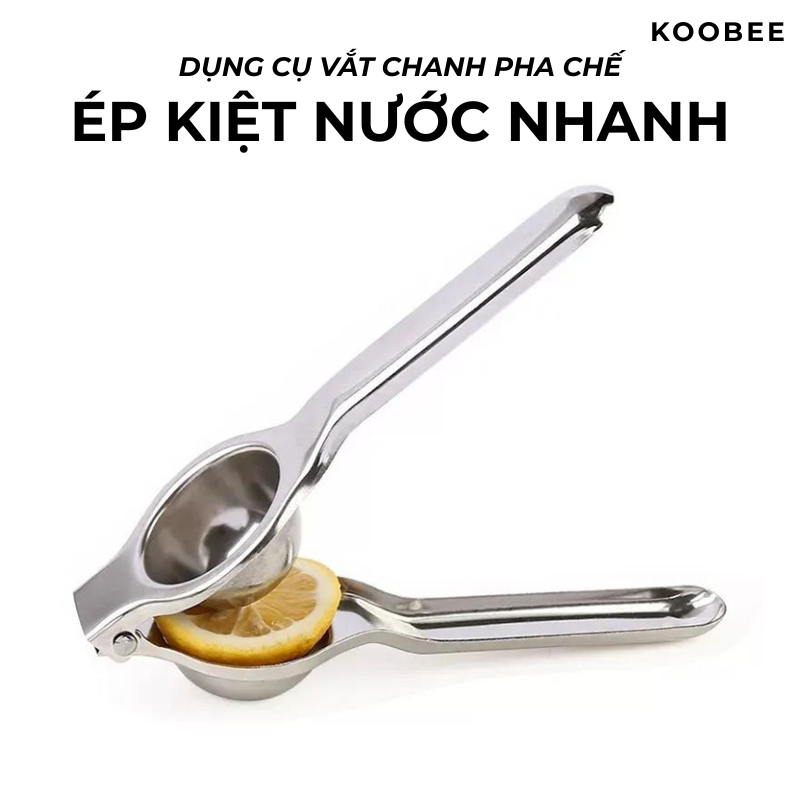 Dụng Cụ Ép Vắt Chanh Trái Cây KooBee Cao Cấp Inox 304 Bền Đẹp Tiện Lợi (SC08)