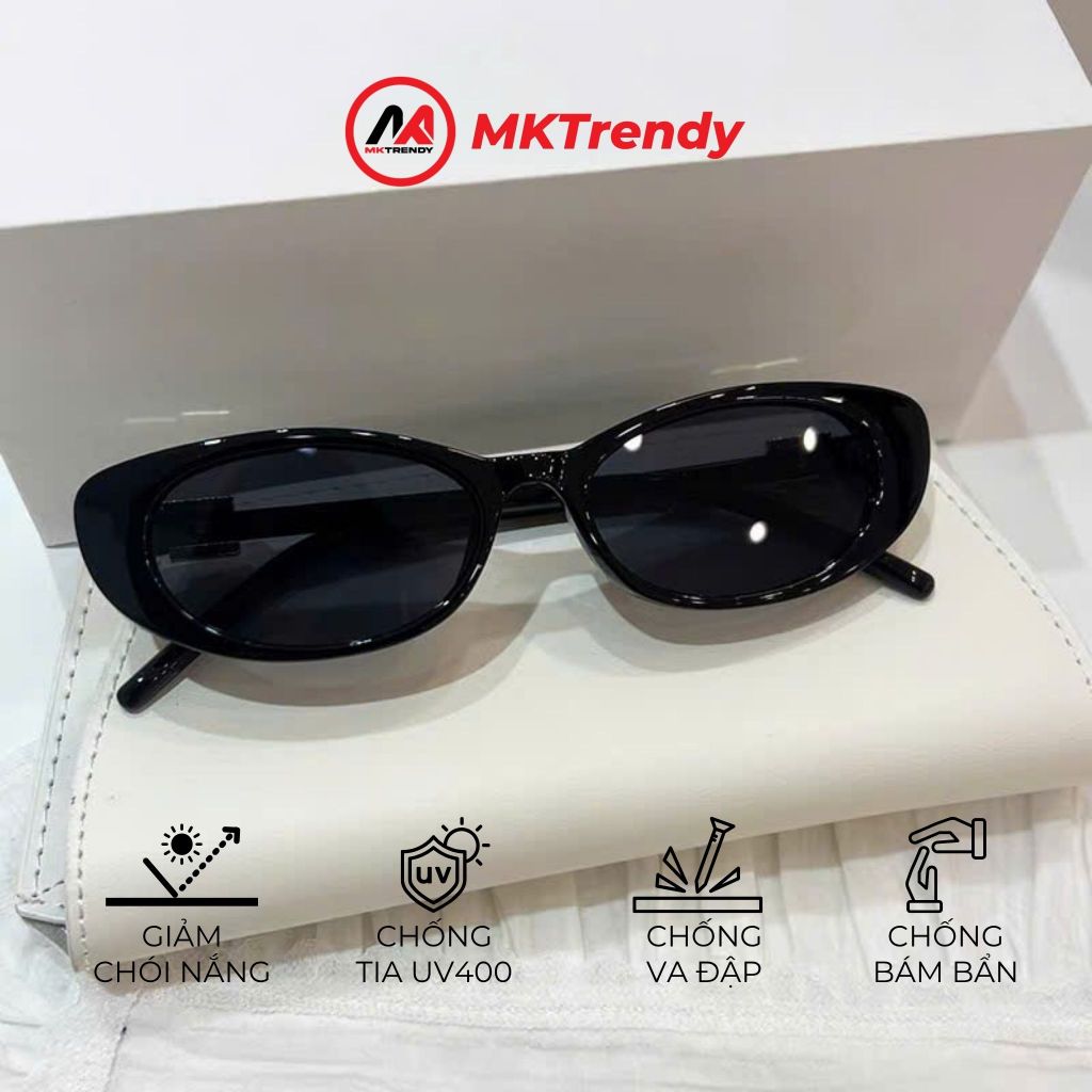 Kính râm mắt mèo MKTRENDY kính mát chống tia UV thời trang nam nữ sang trọng phong cách T22