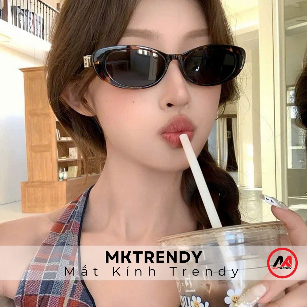 Kính râm mắt mèo MKTRENDY kính mát chống tia UV thời trang nam nữ sang trọng phong cách T22