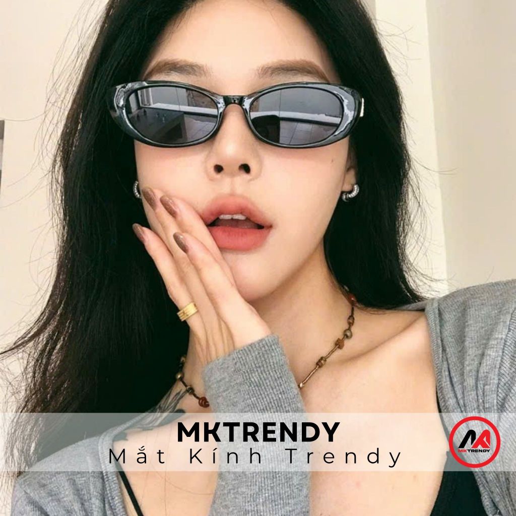 Kính râm mắt mèo MKTRENDY kính mát chống tia UV thời trang nam nữ sang trọng phong cách T22