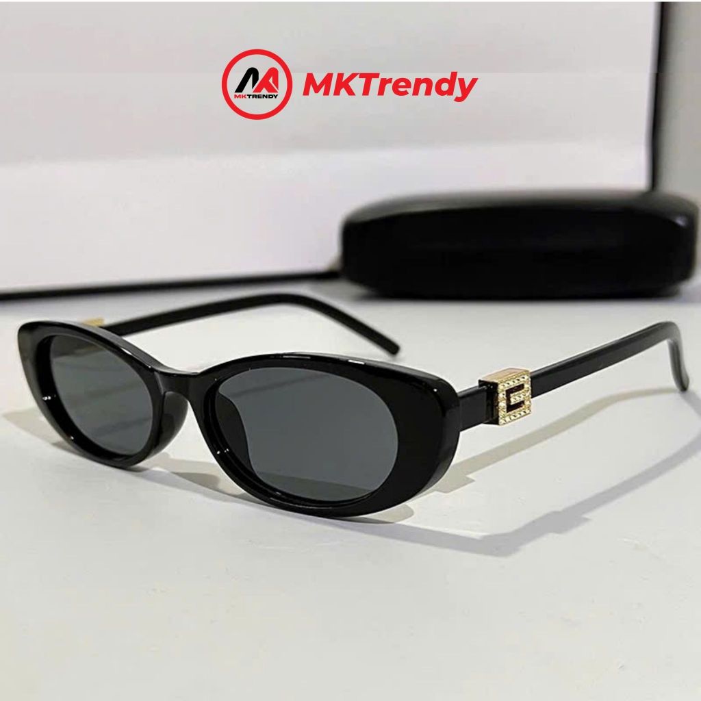 Kính râm mắt mèo MKTRENDY kính mát chống tia UV thời trang nam nữ sang trọng phong cách T22