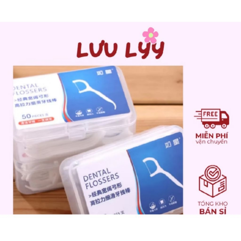 Combo 3 hộp Chỉ Nha Khoa -vệ sinh răng miệng