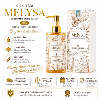 Sữa tắm hương nước hoa MELYSA Perfumed Body Wash 300ml – Thơm lâu, dưỡng ẩm, sạch dịu nhẹ, hương Pháp
