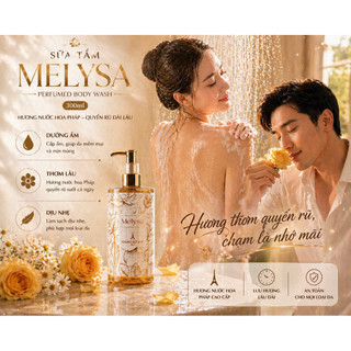 Sữa tắm hương nước hoa MELYSA Perfumed Body Wash 300ml – Thơm lâu, dưỡng ẩm, sạch dịu nhẹ, hương Pháp